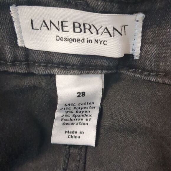 Lane Bryant Kick Tie Stretchy Ankle Jeans Women's Plus Size 28 - Picture 8 of 8